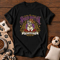 French Bulldog Spoiled Rotten Tee — funny dog t-shirt in Black, Comfort Colors 1717 flat lay